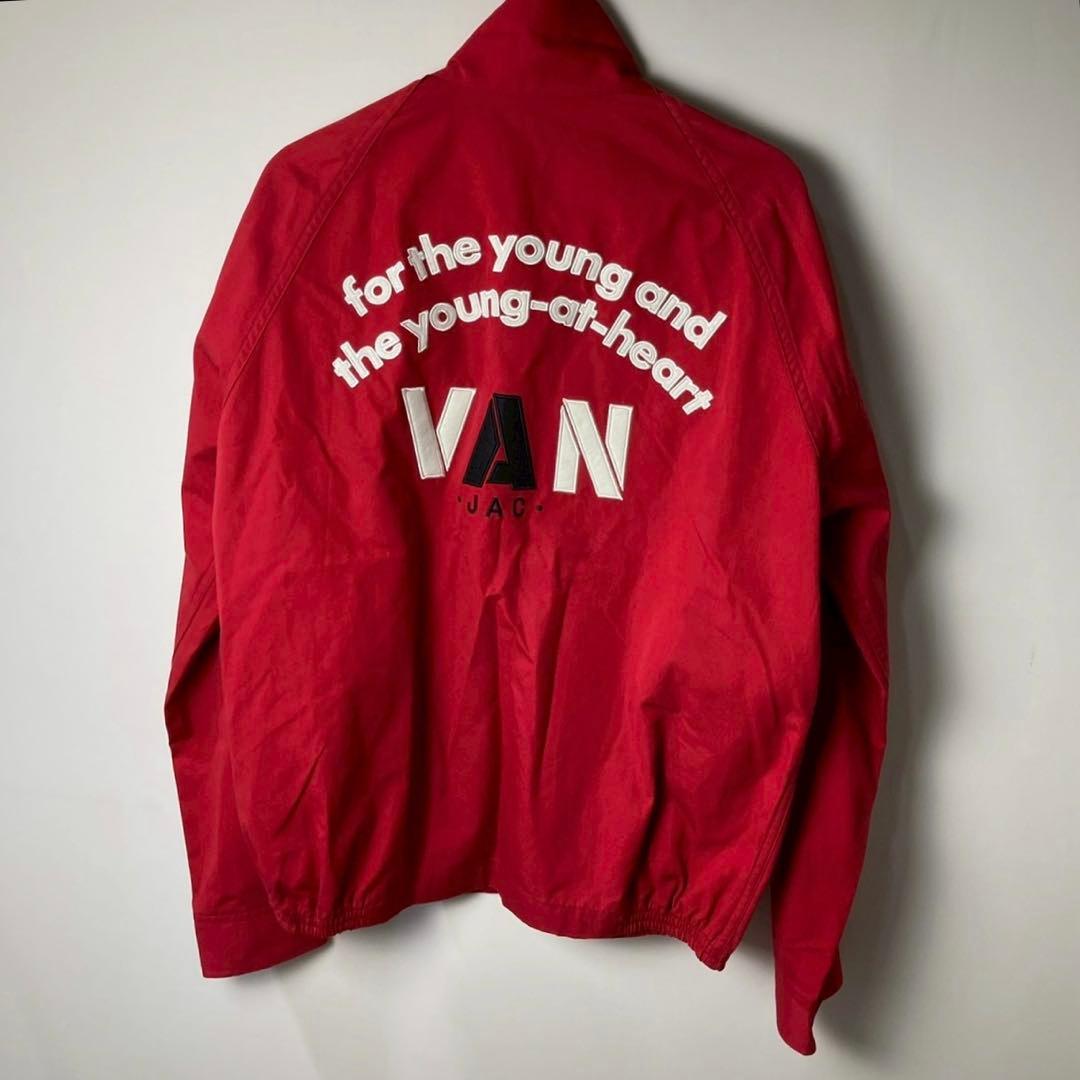 VAN JAC スイングトップ　ブルゾン　赤 VAN JACKET ショート丈