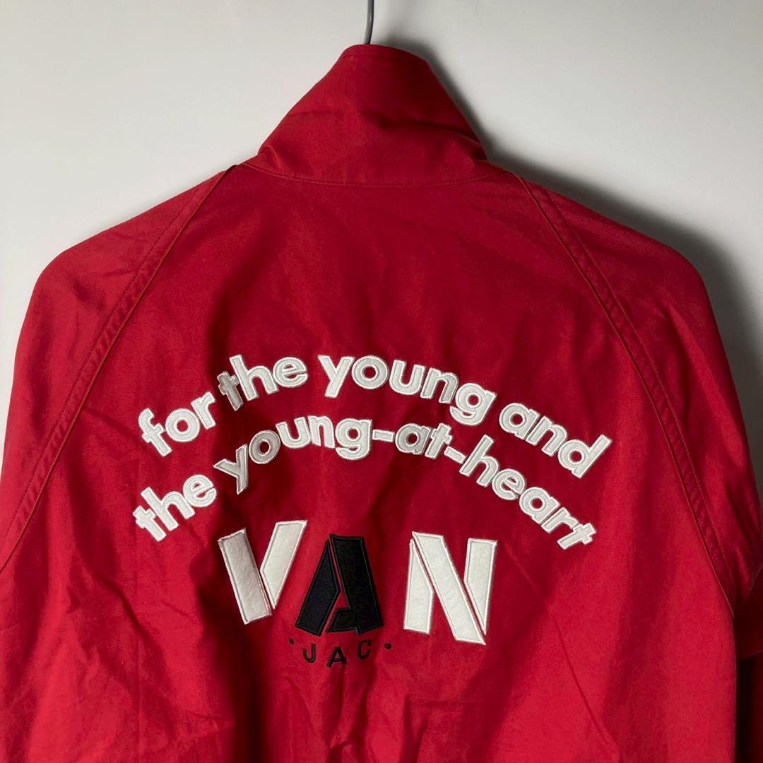 VAN JAC スイングトップ　ブルゾン　赤 VAN JACKET ショート丈