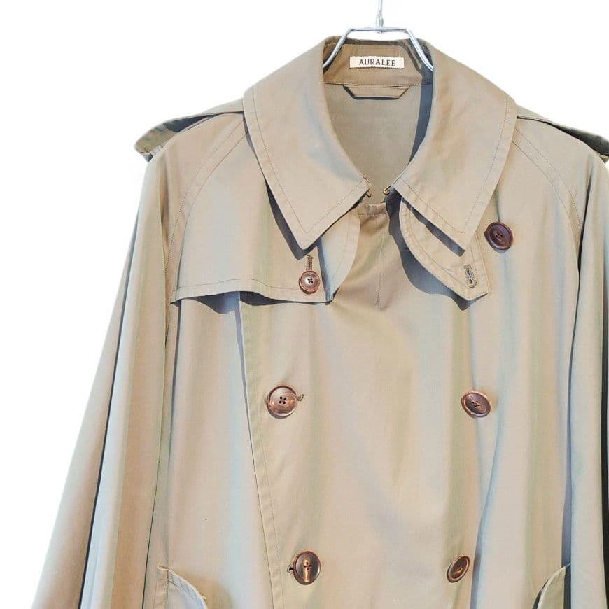 【AURALEE】 FINX CHAMBRAY BIG TRENCHCOAT 3