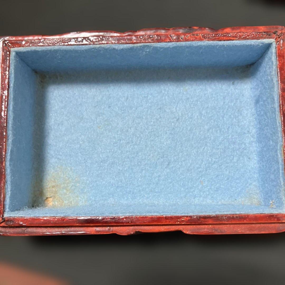 (2-46)秋田各館　伝統工芸KUSANAGI桜皮細工　鎌倉彫小物入れ