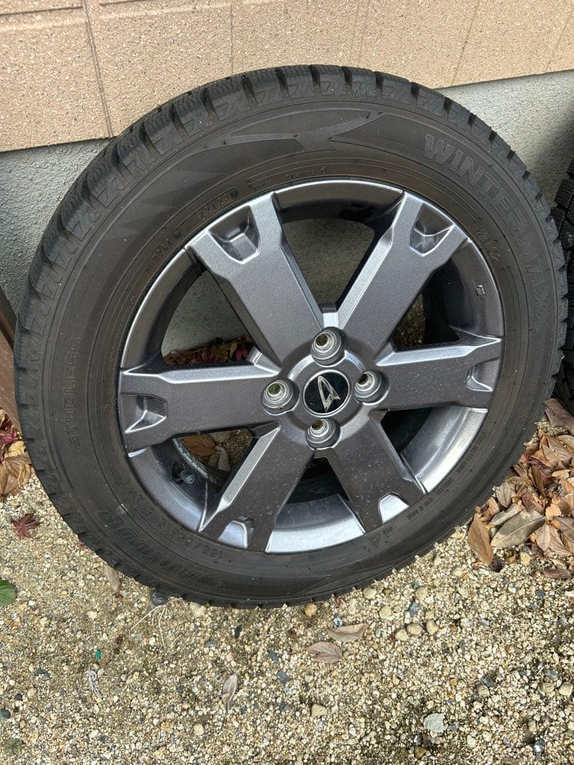 DUNLOP スタッドレスタイヤ 165/15 65スポークホイールセット