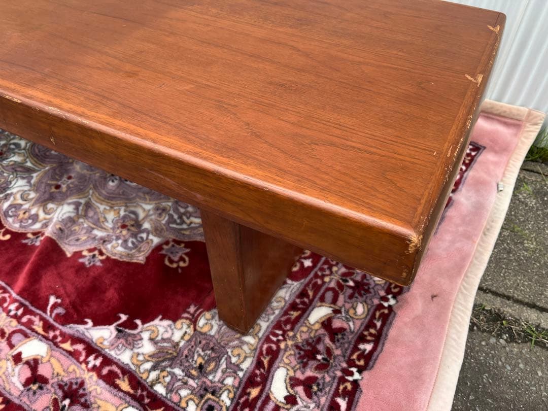 【アンティーク】maruni/マルニ木工 木製 一枚板 無垢材 センターテーブル