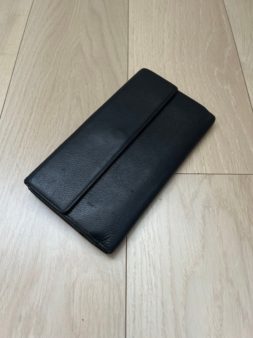 CHANEL 長財布 ブラック レザー