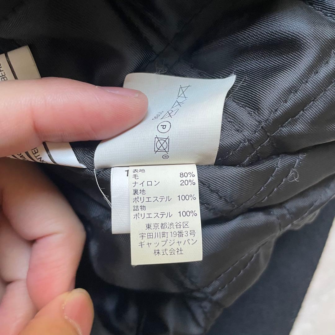 GAP オールドギャップ 中綿キルティング フルジップウールジャケット 短丈