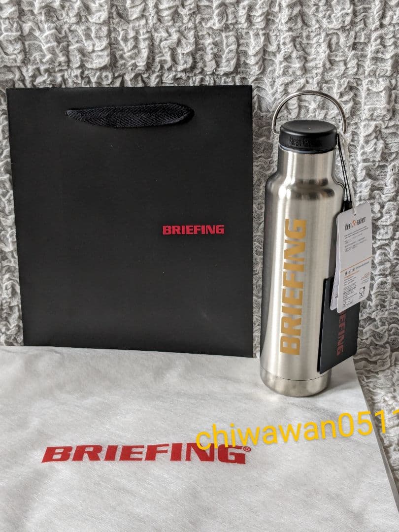 ブリーフィング×クリーンカンティーン◆ステンレスボトル 水筒 シルバー◆新品