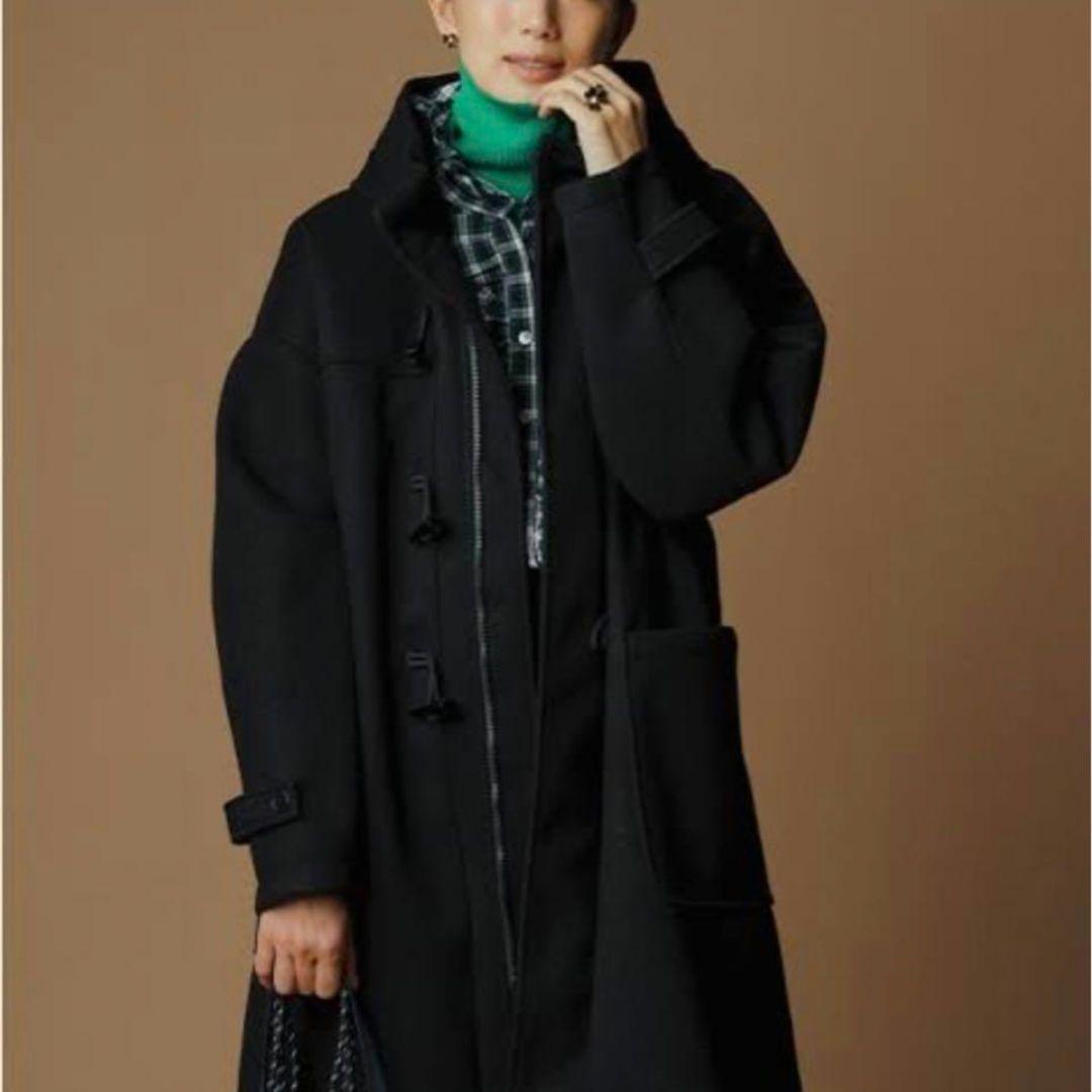 美品✨️ FORME 東原亜希 メルトンダッフルコート ブラック