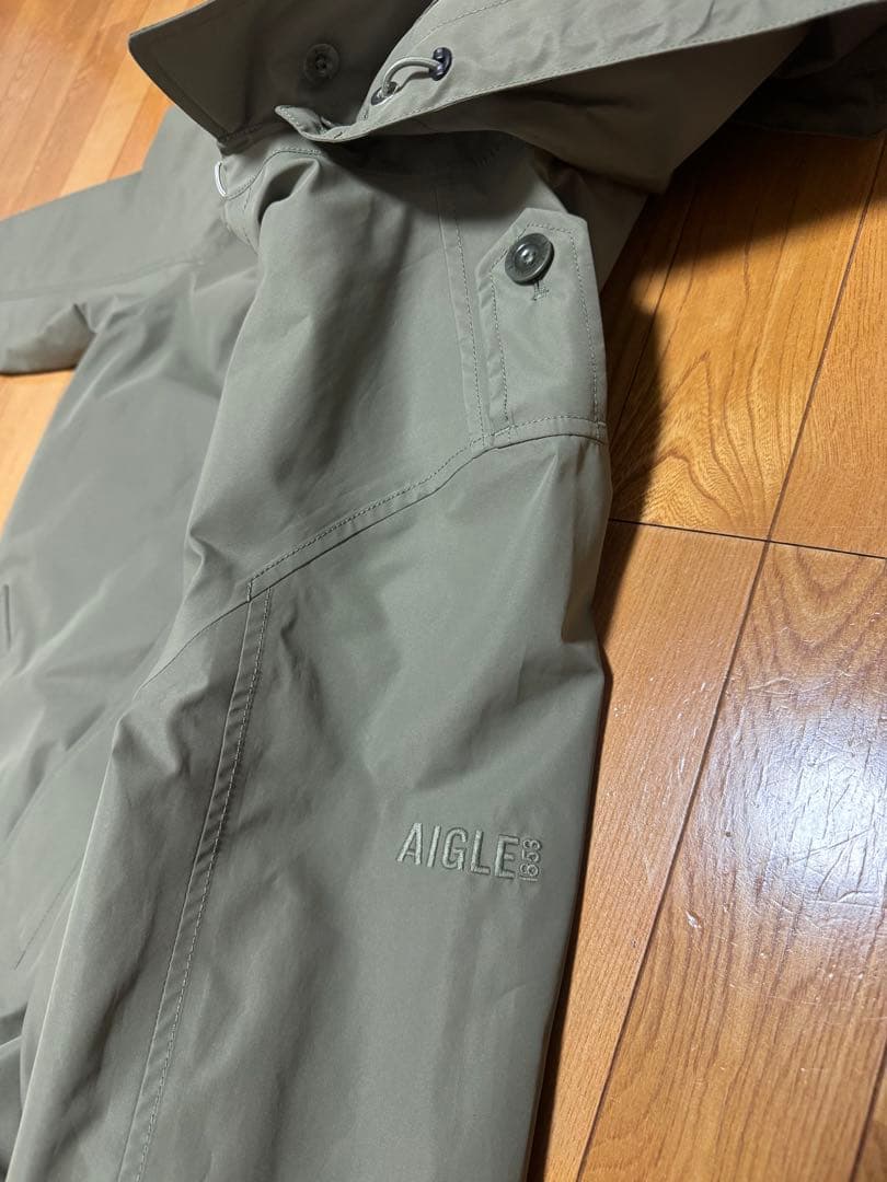 AIGLE エーグル　定価61600 ゴアテックス 2レイヤートレンチコートS