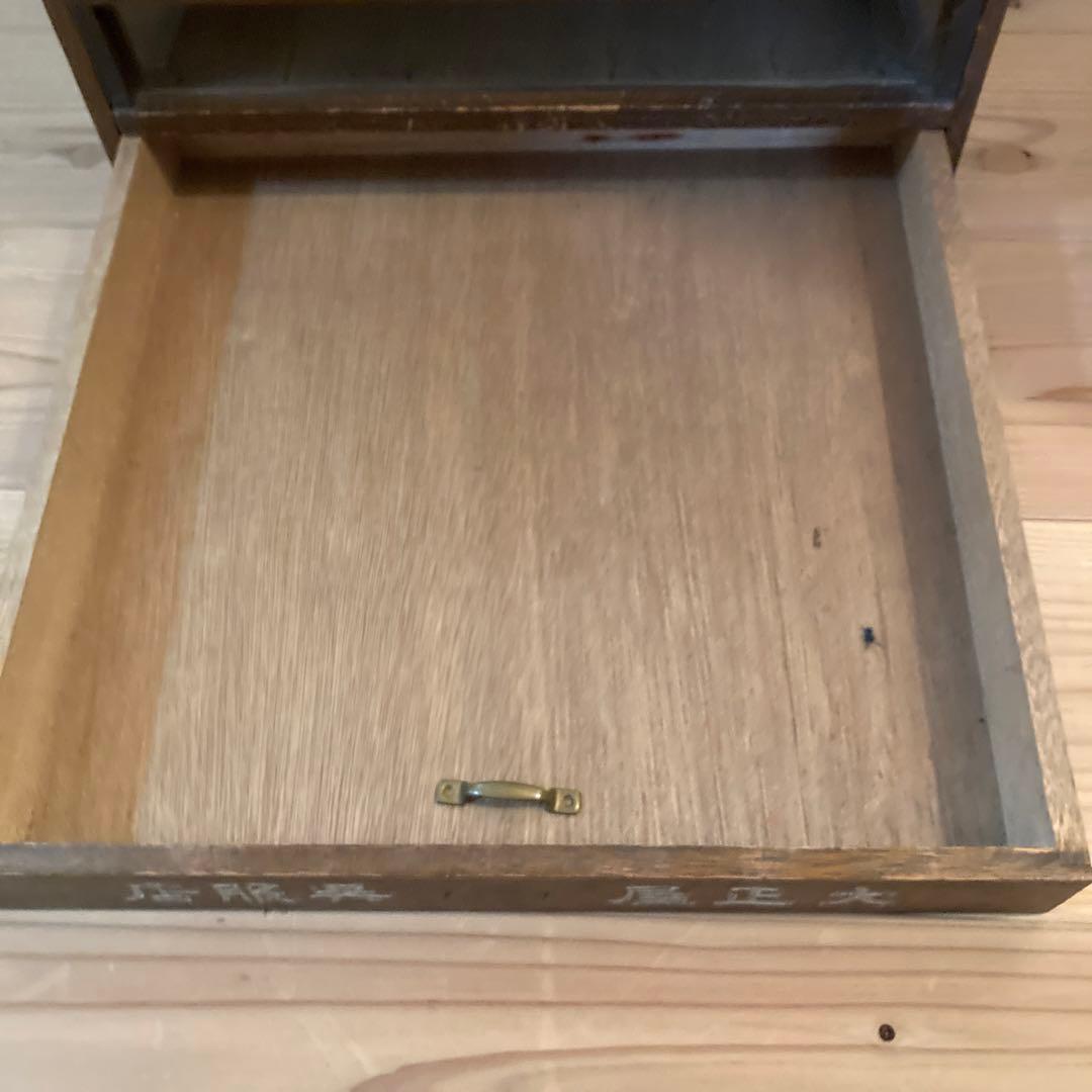 手芸店　什器　木製引き出し収納　￼骨董市