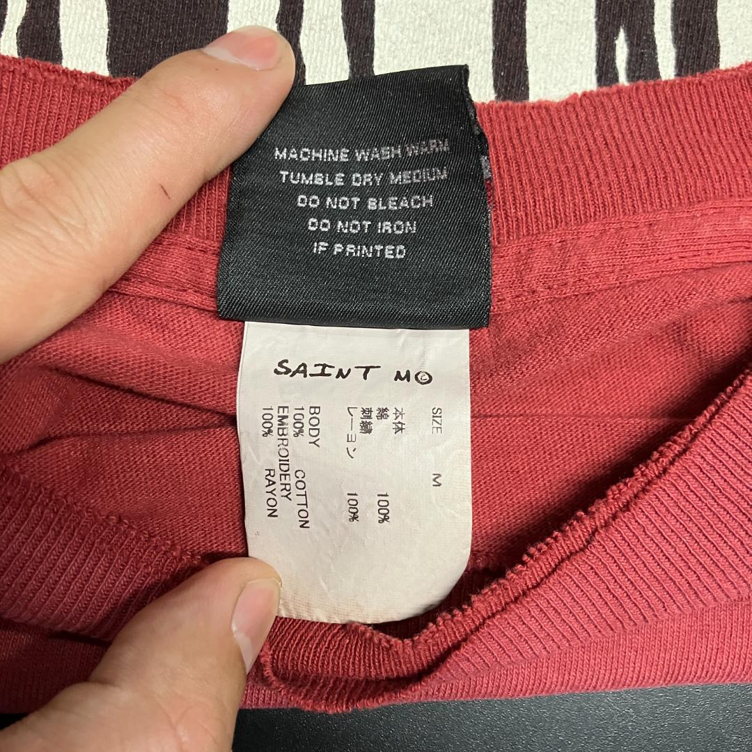 SAINT MICHAEL SS Tee ? レッド M