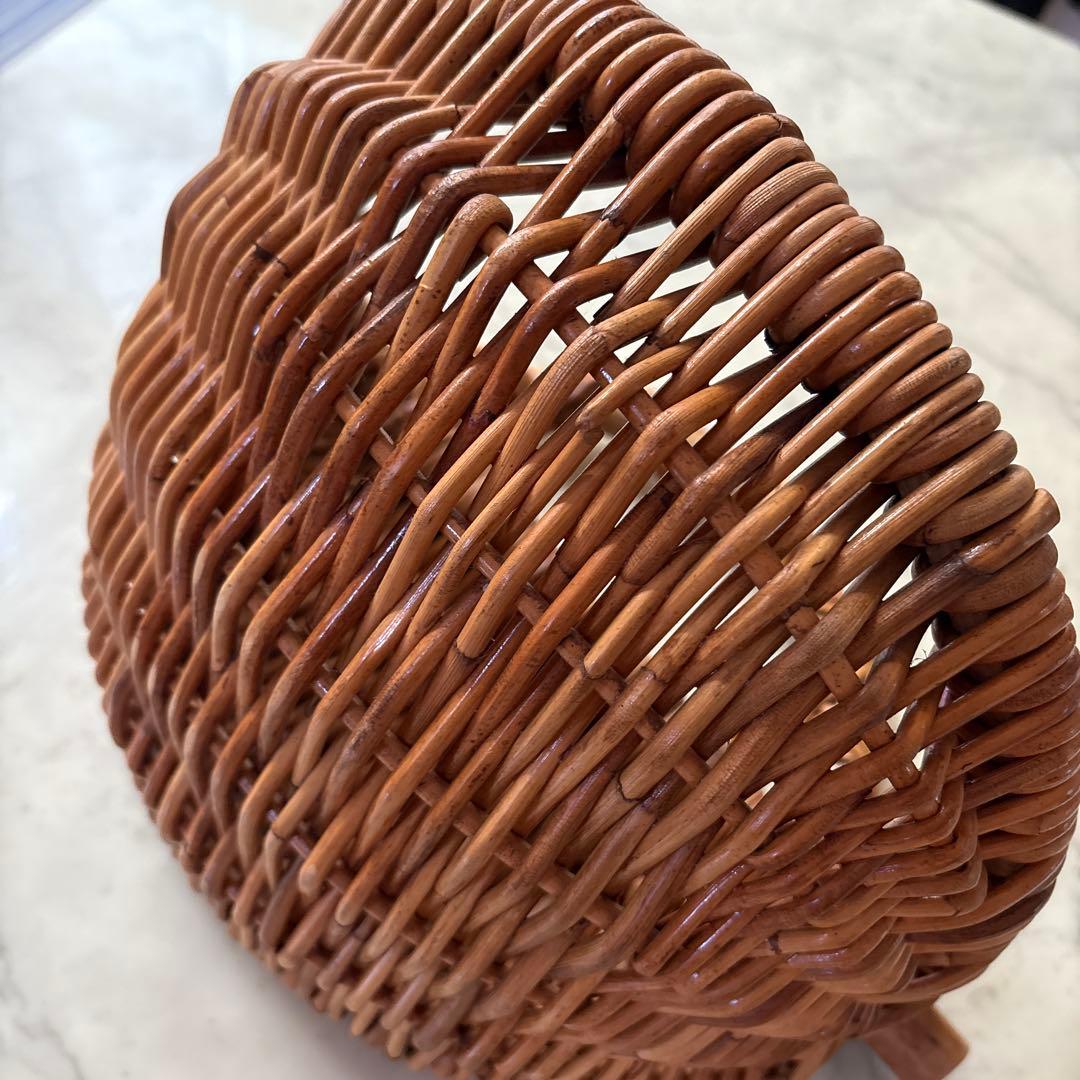 フランス　アンティーク　ヴィンテージ　壁掛けパニエ　かご　バスケット