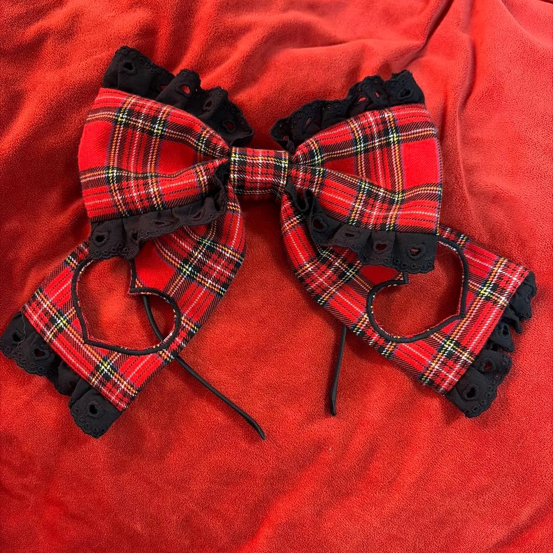 moonlolita 私は可愛いスカート ハンドメイド　リボンカチューシャ　二点