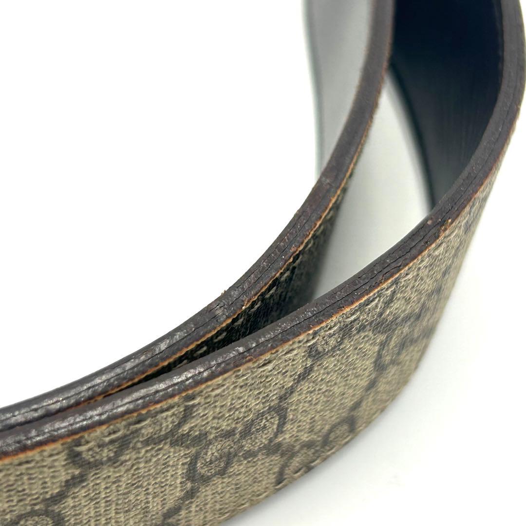 GUCCI グッチ ベルト シェリー GGキャンバス スプリーム レザー