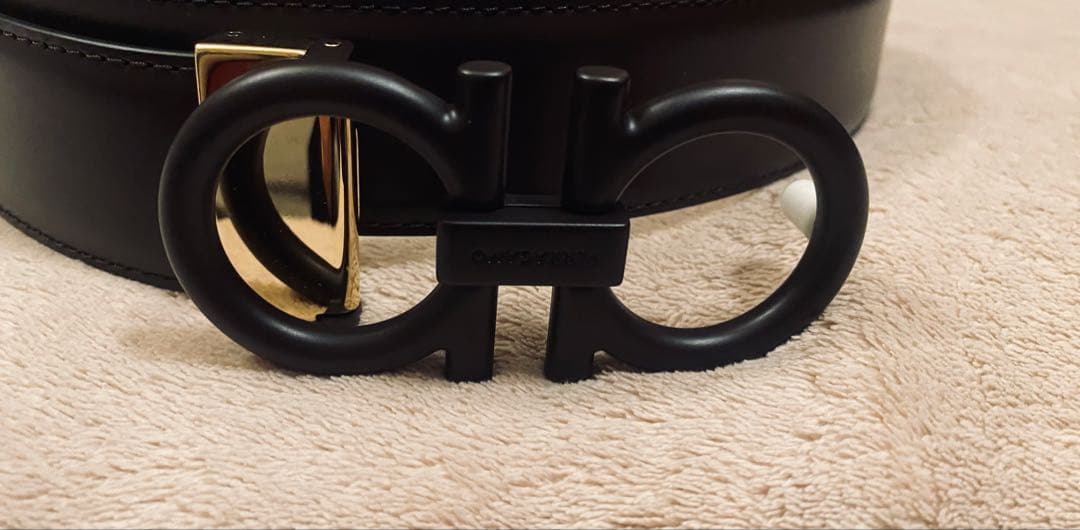 Salvatore Ferragamo ブラウン　レザーベルト フェラガモ