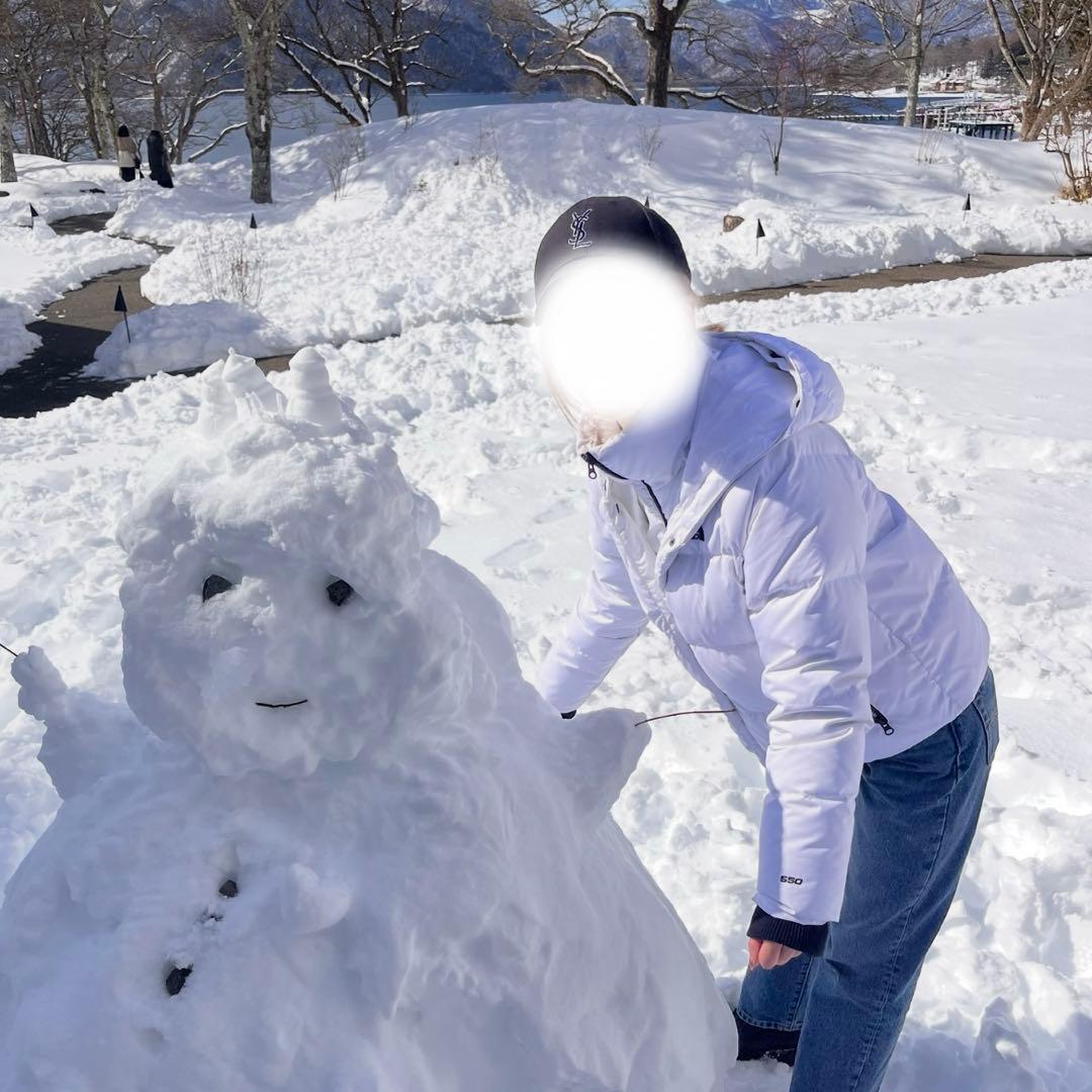 THE NORTH FACE フード付きダウンジャケット ホワイト