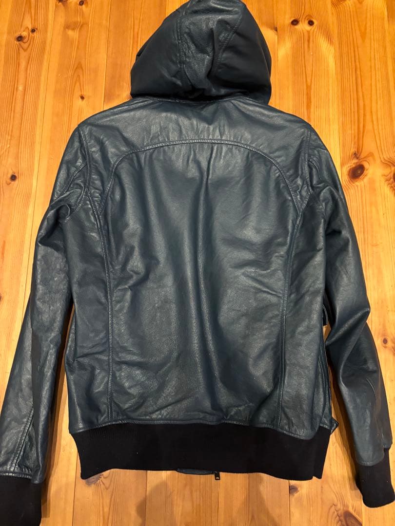 HYSTERIC GLAMOUR レザーパーカーヒスフード付きレザーMサイズ