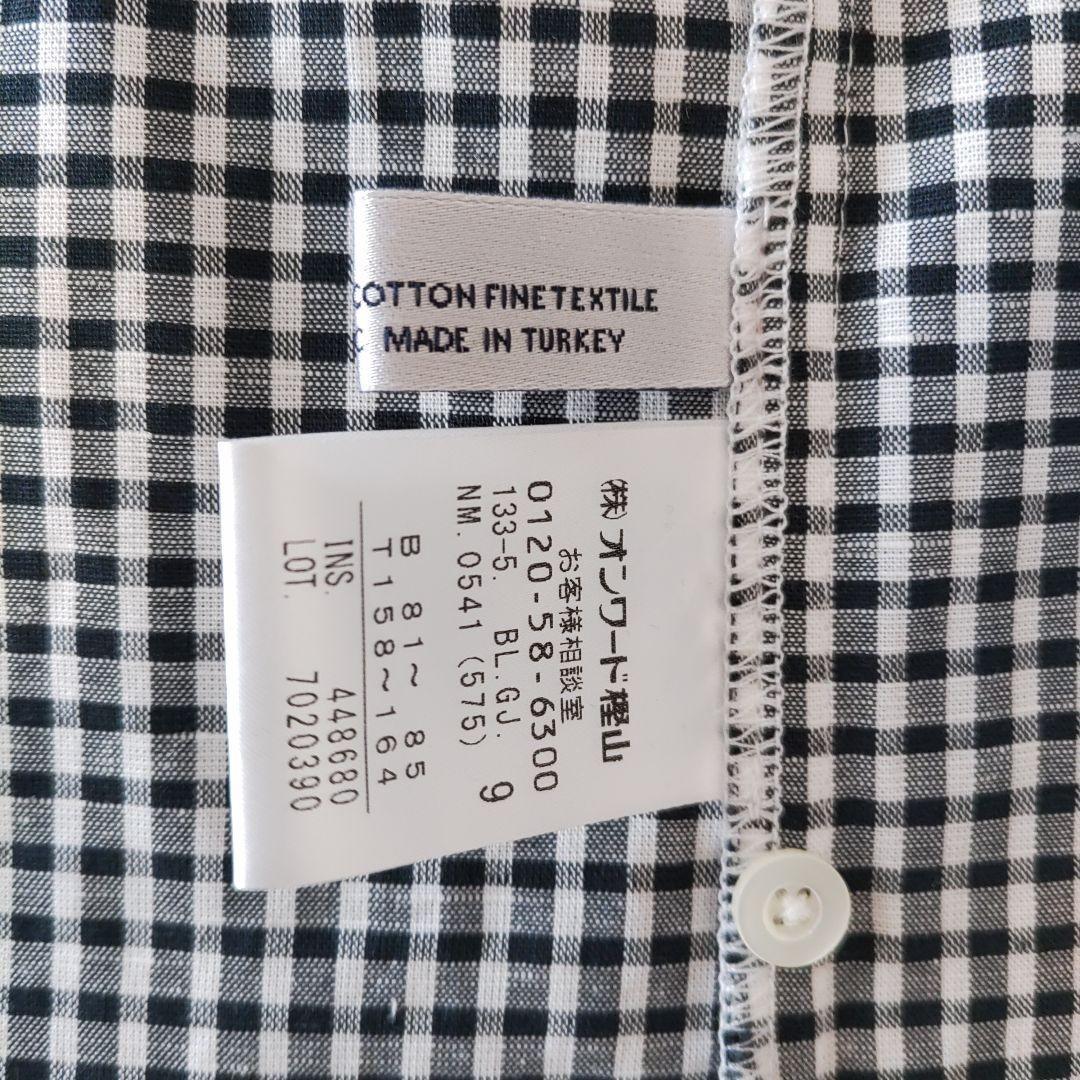 ［未使用］J.PRESS BEZ コットンリネン ギンガム ブラウス