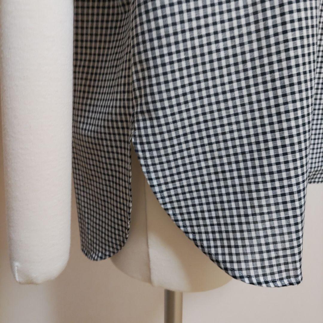 ［未使用］J.PRESS BEZ コットンリネン ギンガム ブラウス