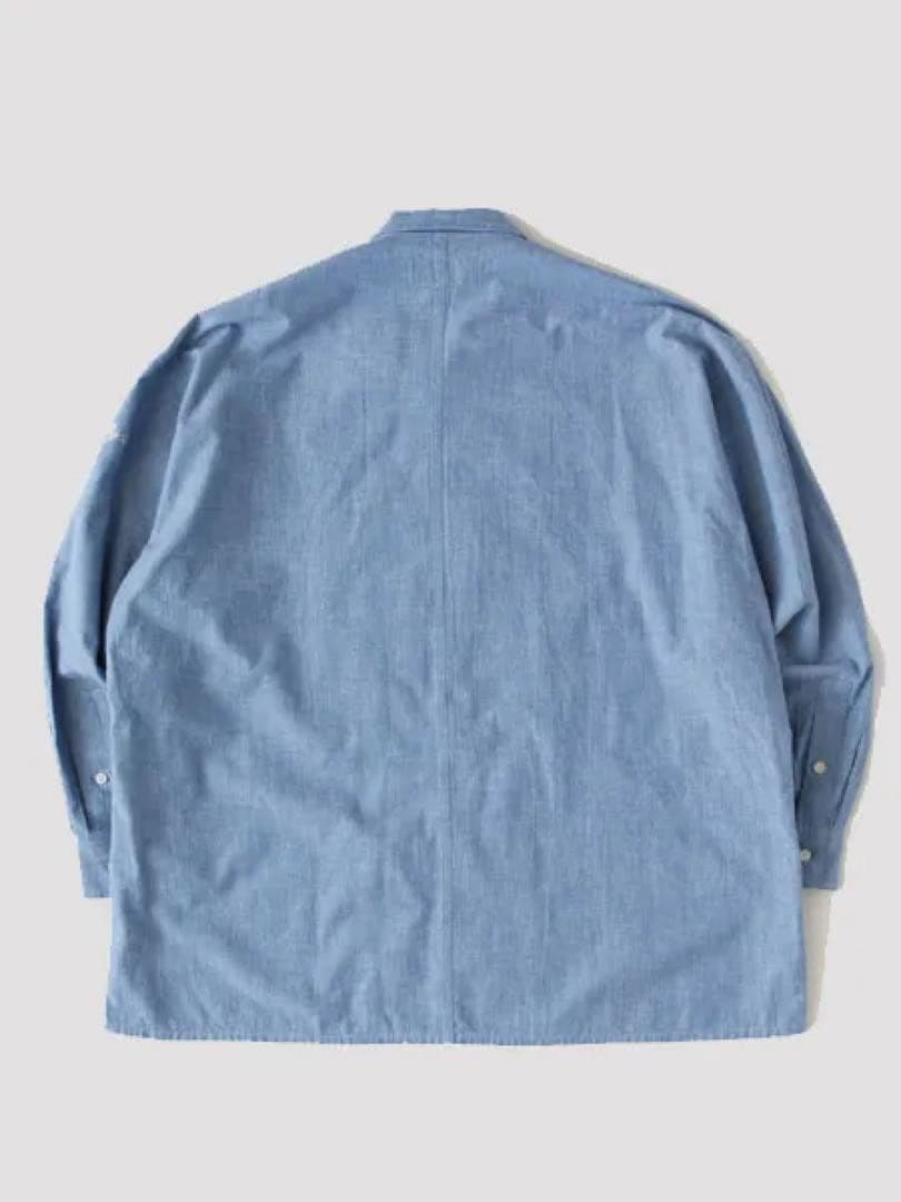 FAT SQUAD BIG シルエット　L/S シャンブレー シャツ　Blue