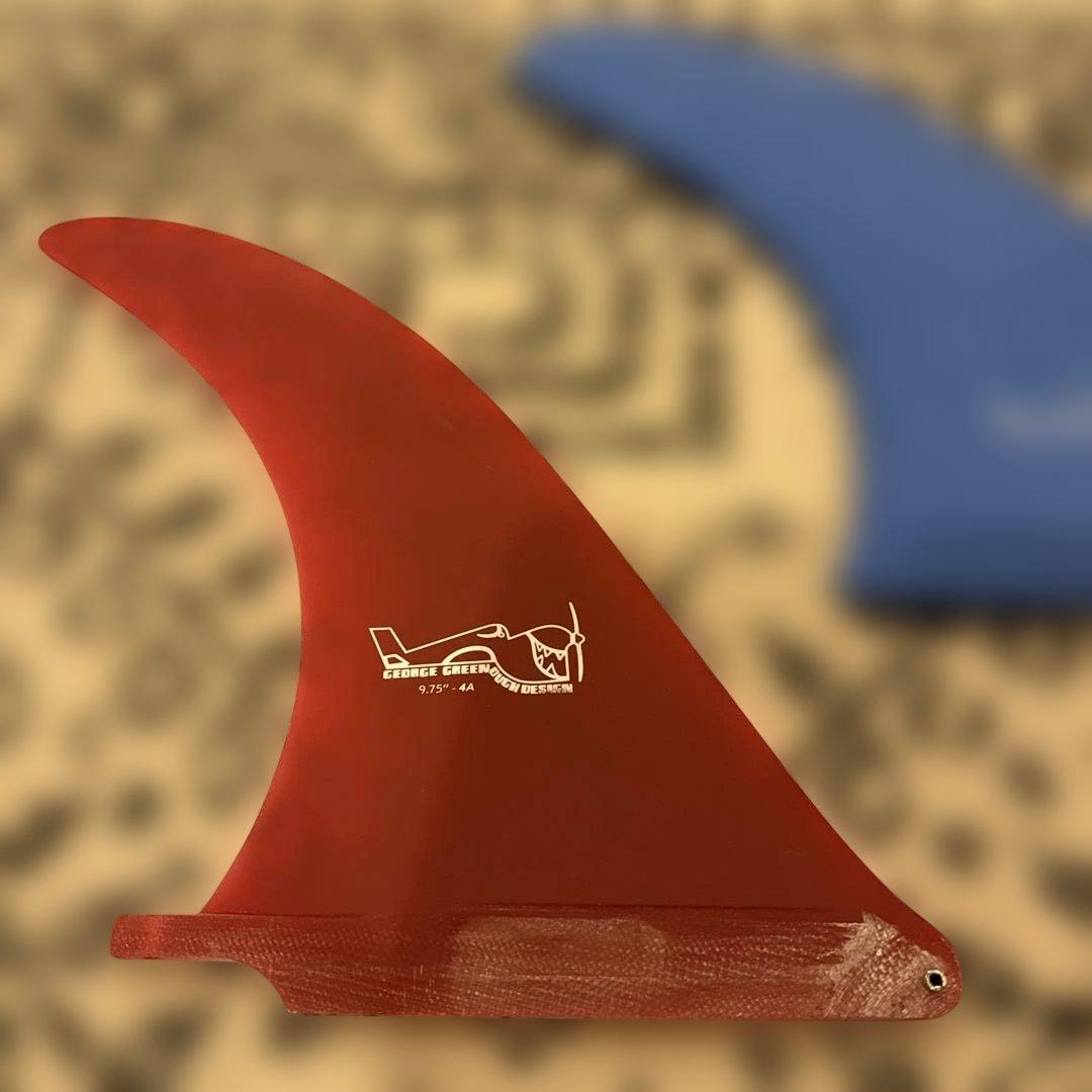 ジョージ・グリノー 9.75 ロングボードフィン カバー付き【未使用】