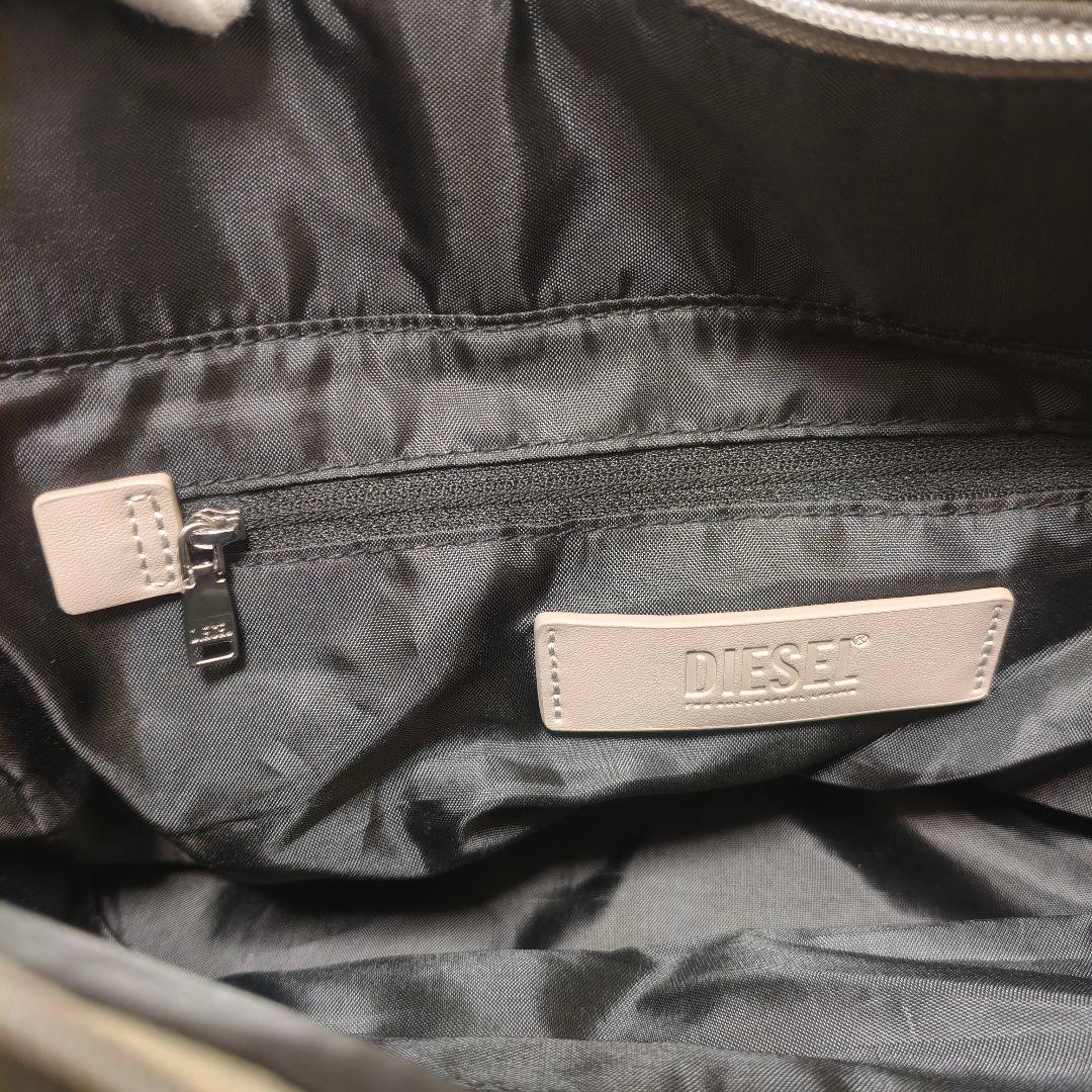 極美品✨DIESEL ナイロン トートバッグ グレー 2wayショルダー A4可