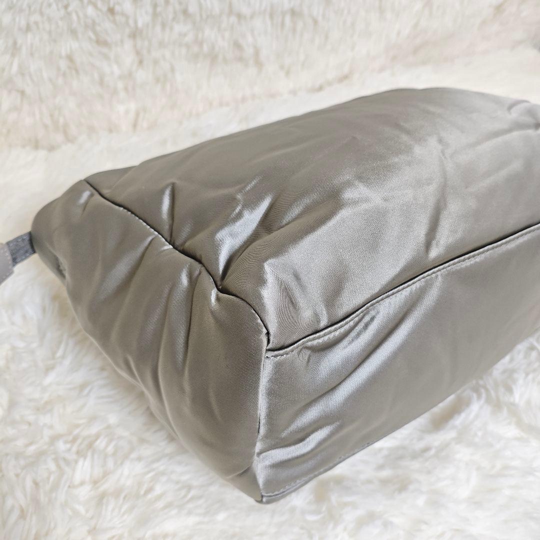 極美品✨DIESEL ナイロン トートバッグ グレー 2wayショルダー A4可