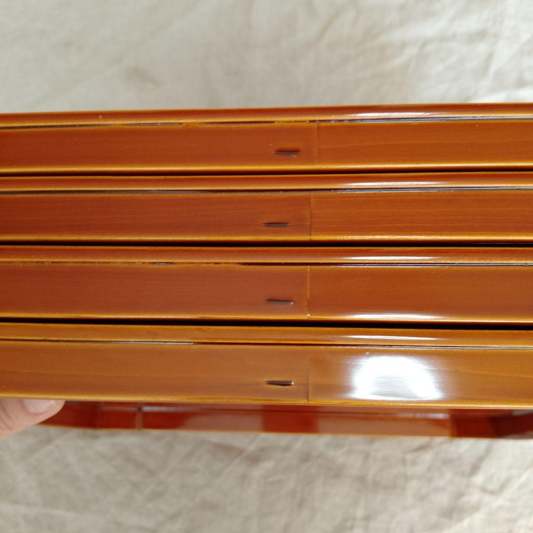 飛騨春慶　春慶塗　懐石膳　四角盆　4枚