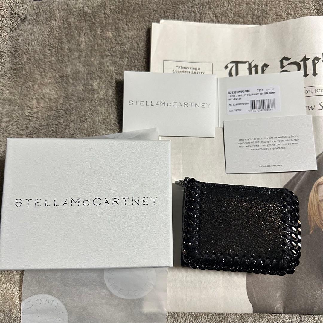 STELLA McCARTNEY ブラック 三つ折り財布