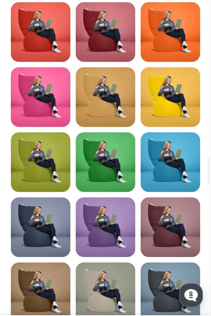 yogibo MAX ソファカバー 赤