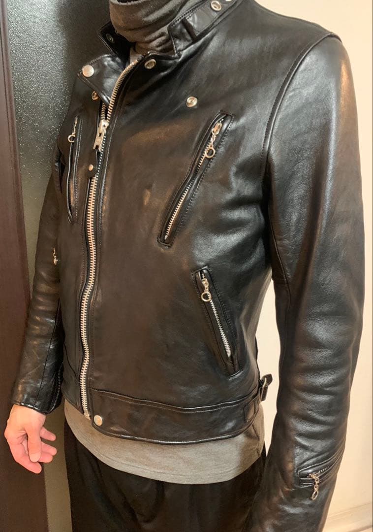 Schott ショットダブルブレスト セミダブルライダースジャケット