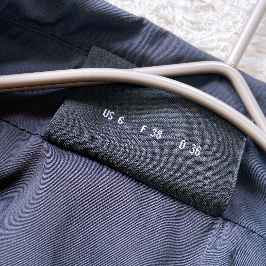 美品　アクリス　2way スプリングコート　ハーフコート　ブラック　M相当