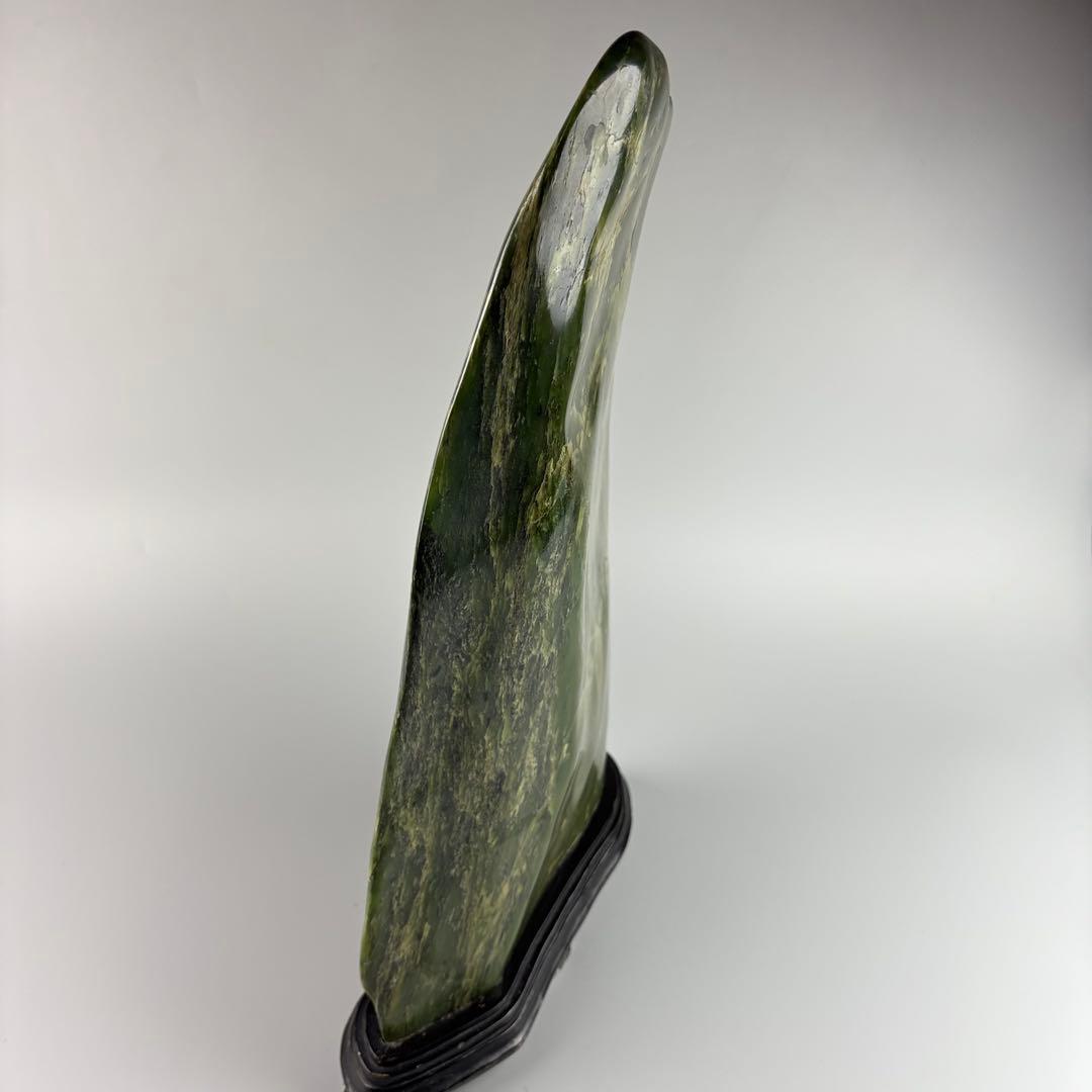 飾石 鑑賞石 置物 緑石 飾物 約9.5kg