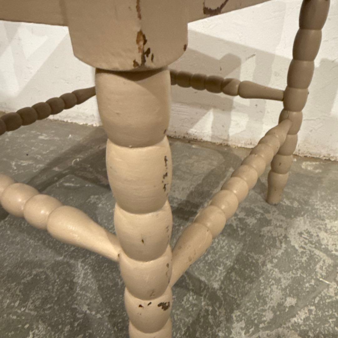 年末年始saleヴィンテージチェア　コーナーチェア　ペイント　藁座面　2