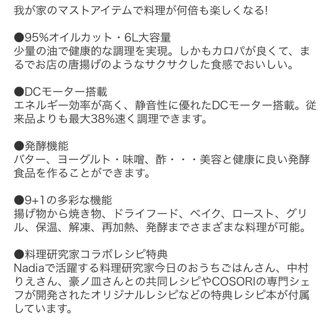 コソリ　ノンフライヤー6.0