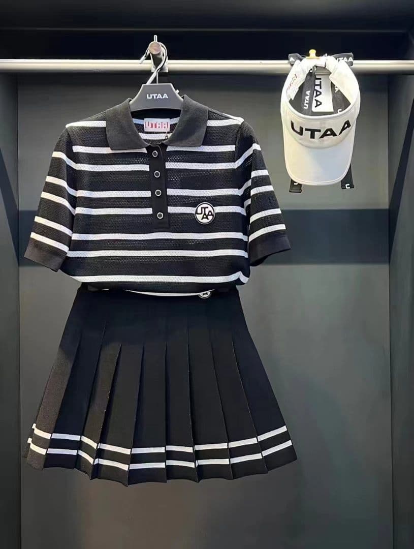 ⬛︎ UTAA ゴルフウェア レディース ポロシャツとスカート上下セット