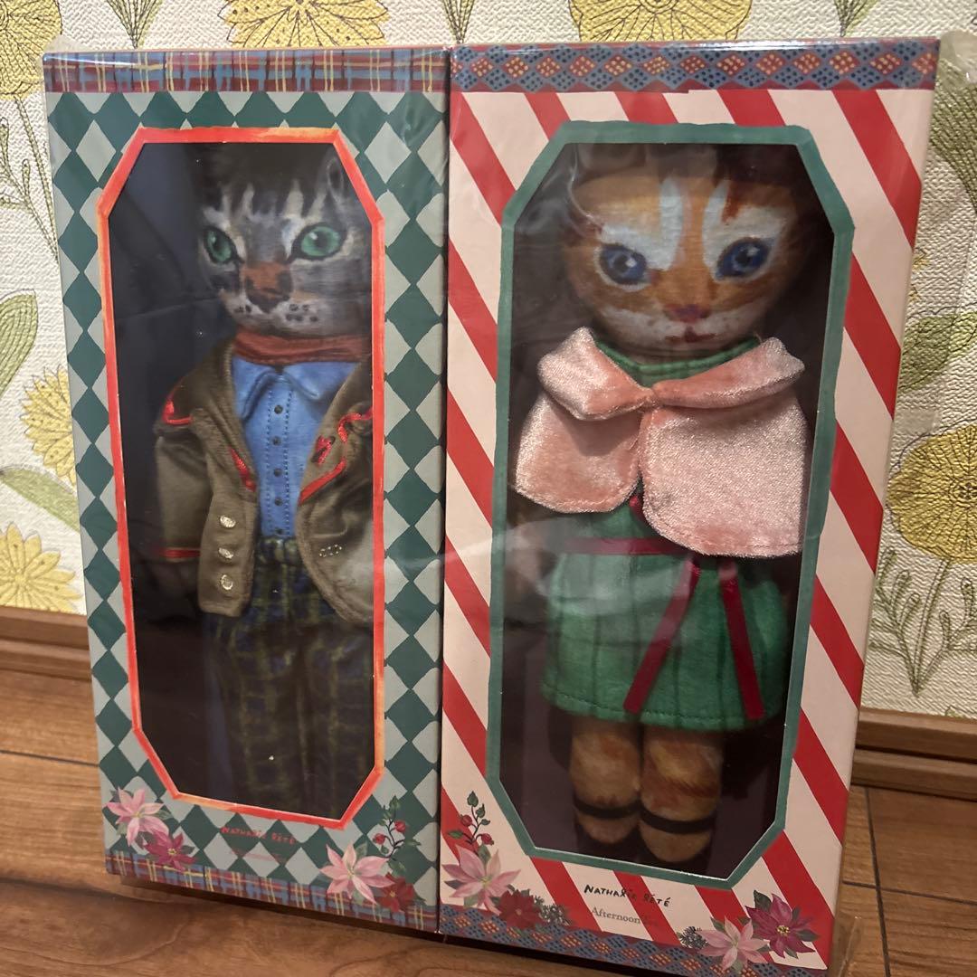 ナタリーレテ×アフターヌーンティー　プッシュドール　ねこ　男の子&女の子