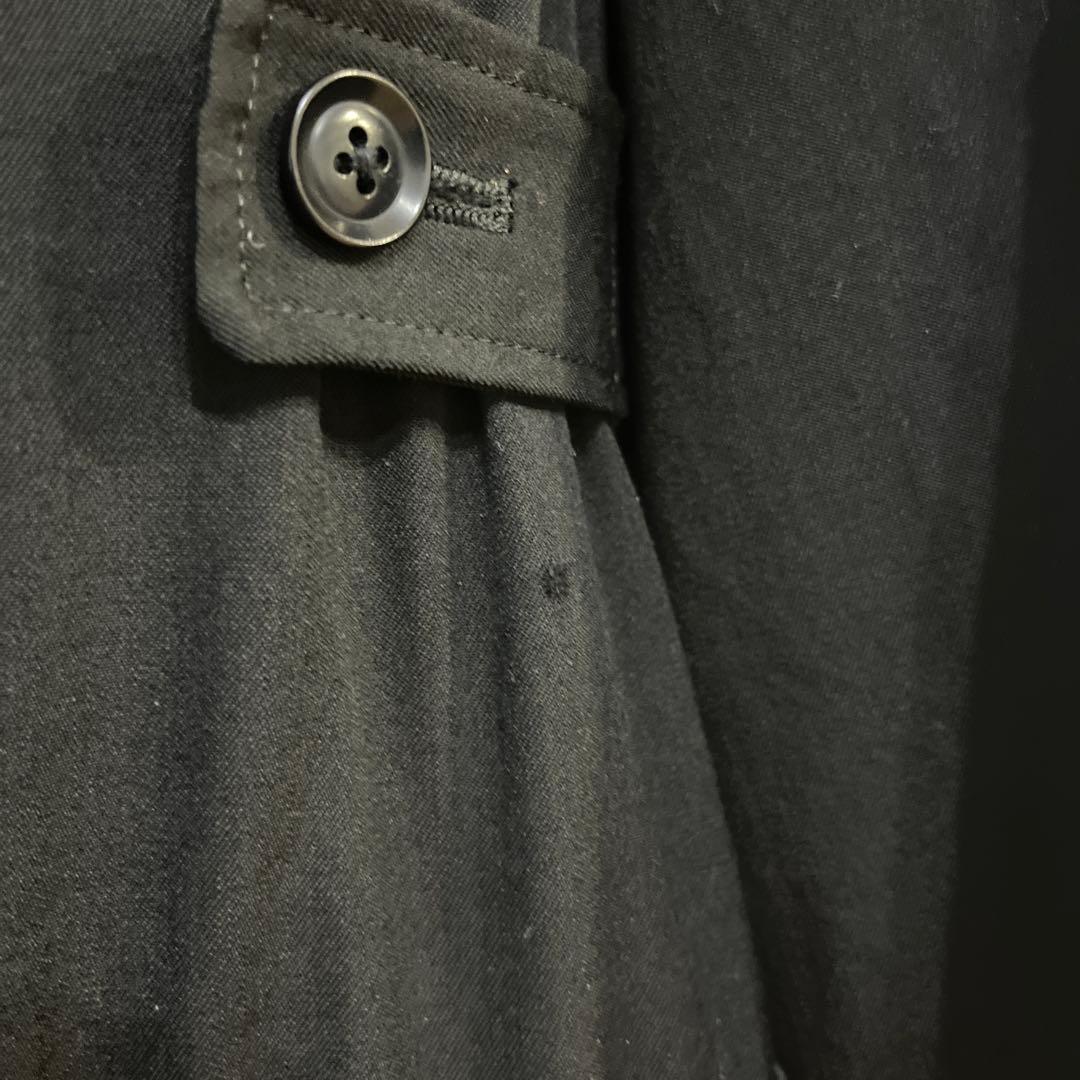 ヨウジヤマモト　ウールギャバジンツナギファスナードレスコート