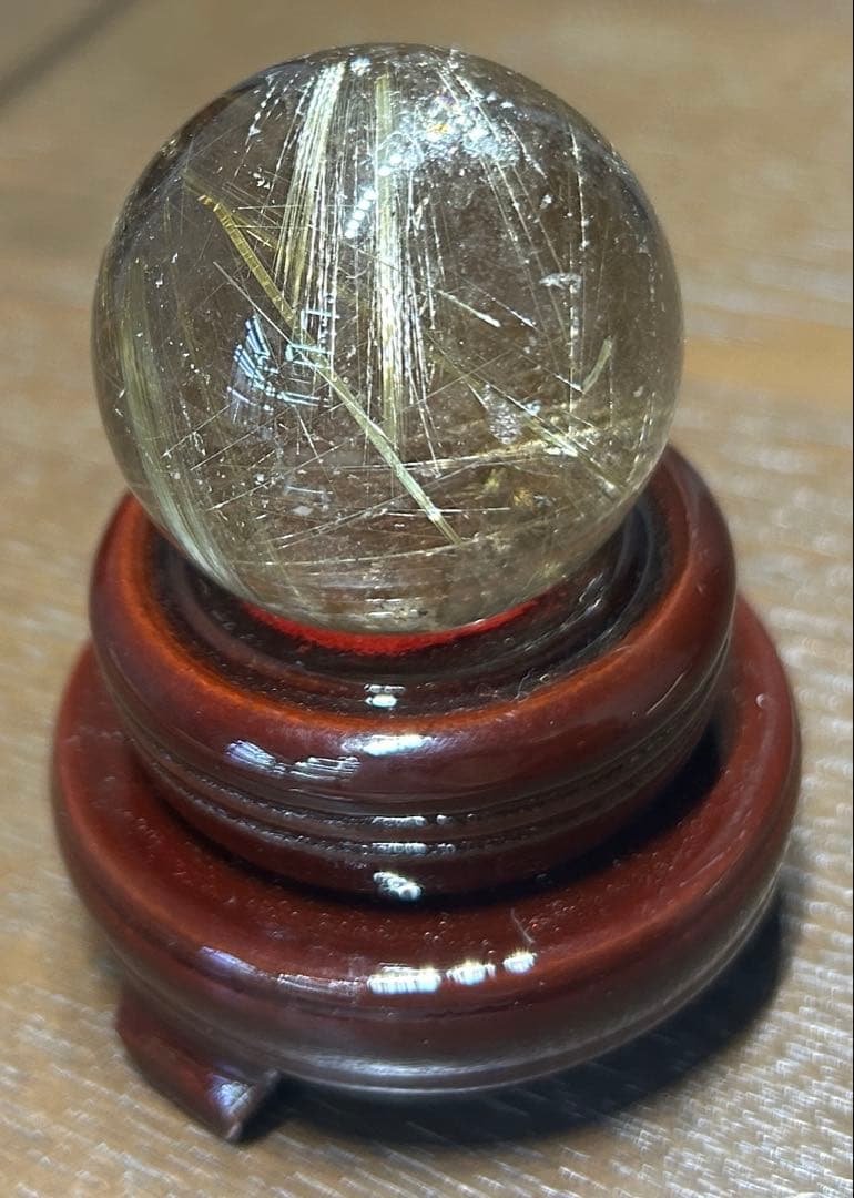 ルチルクォーツ丸玉42mm