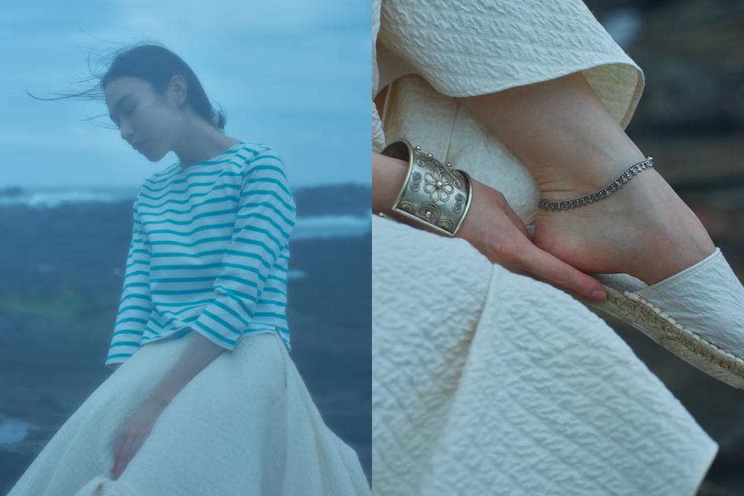 スカート quitan Circuler Skirt Pique de Provence