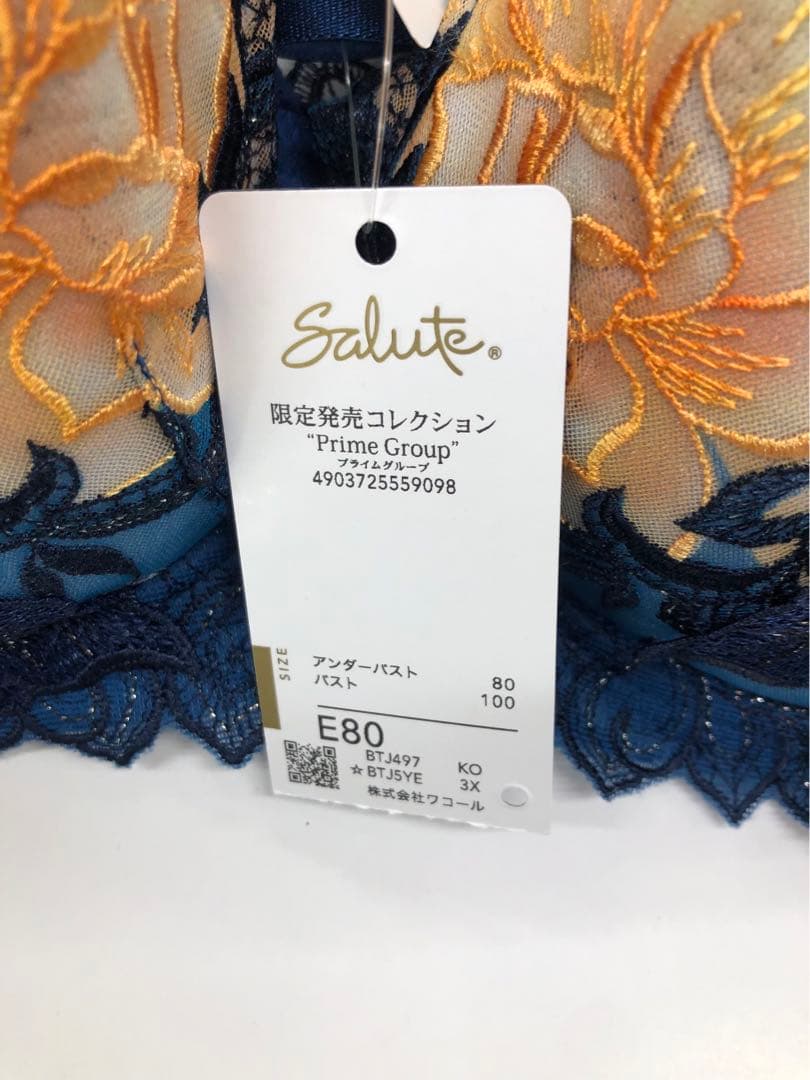 サルート97gブラジャーE80.TショーツL.ノーマルショーツL3点セット KO