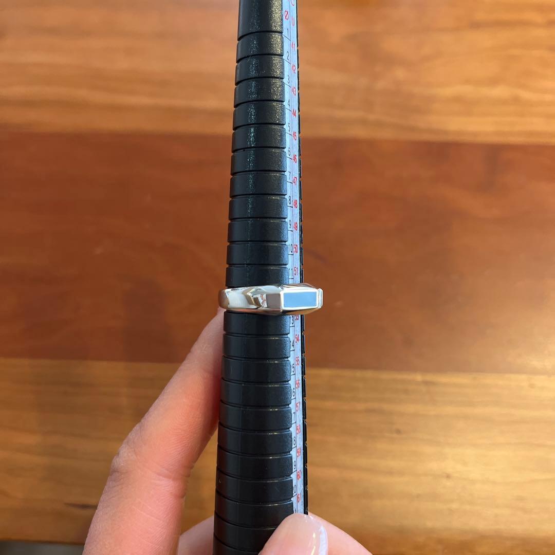 プラチナオニキスダイヤモンドリング　約12.5号