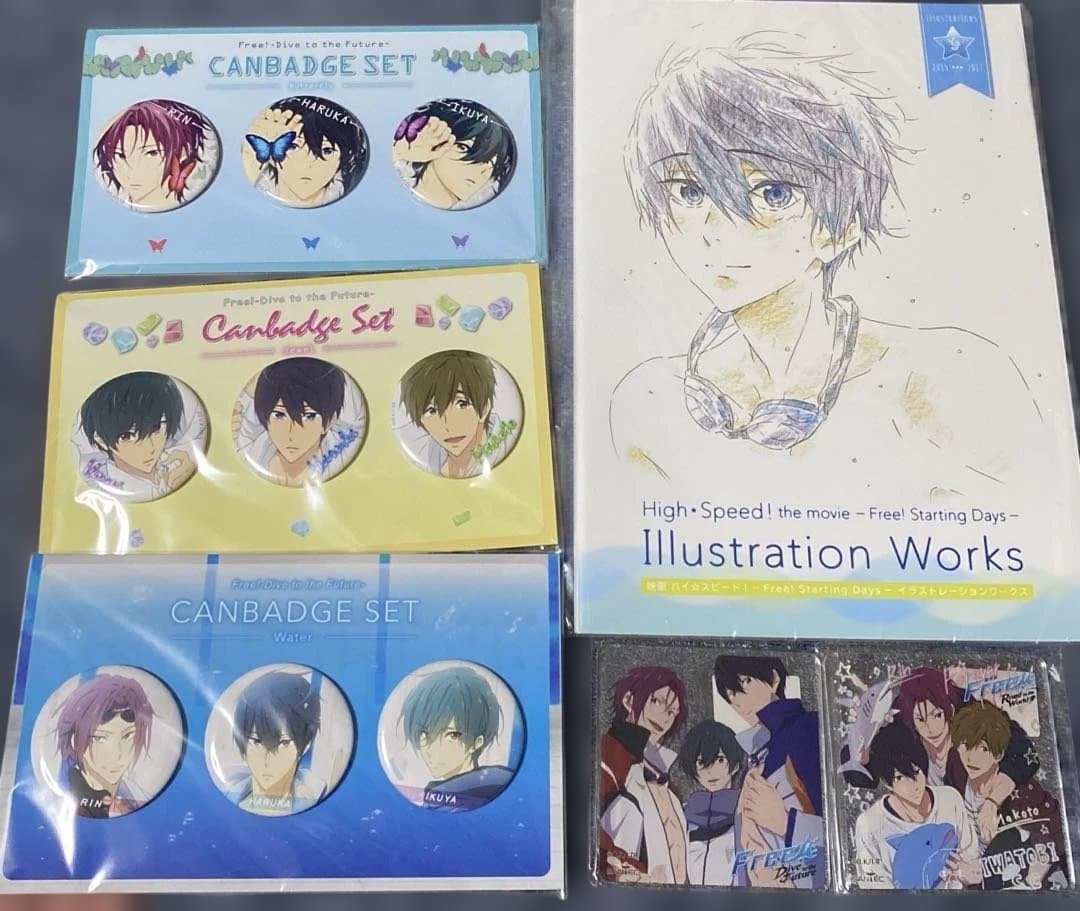 ハイスピ 公式本 & 缶バッジ&アクリルコースター