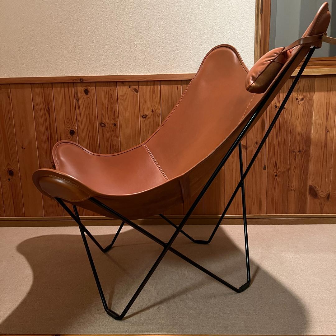 クエロ BKF バタフライチェア マリポサ ブラウン 本皮