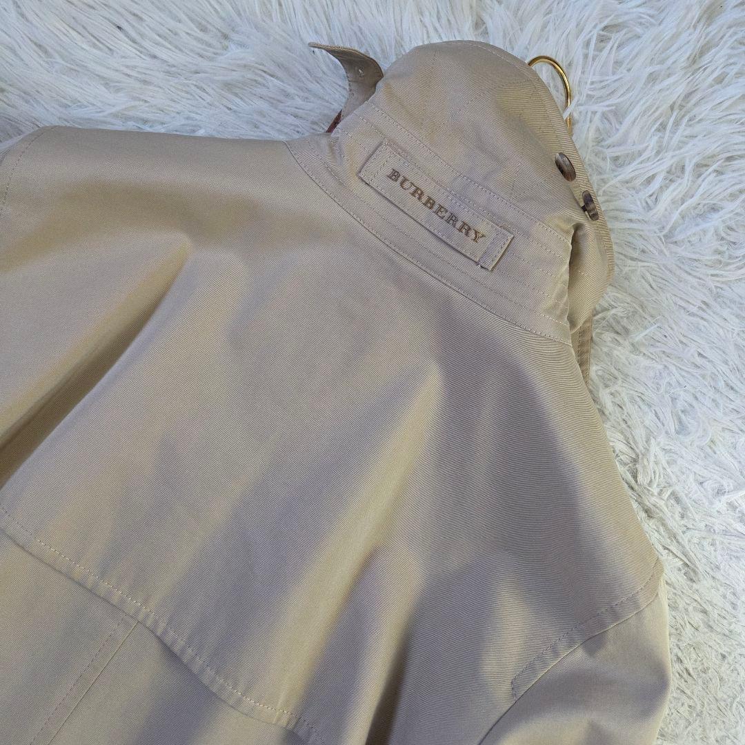バーバリー ロンドン トレンチコート ミドル ノバチェック M ハニーベージュ