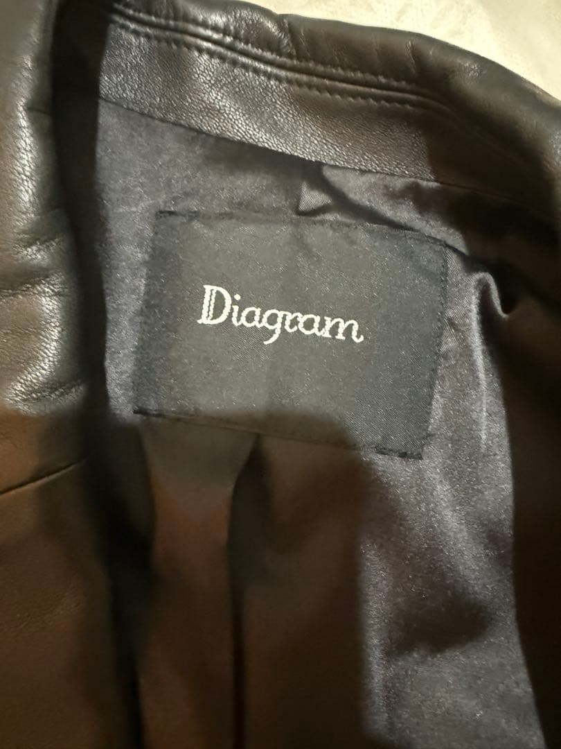 【Diagram】ラムレザー ライダースジャケット