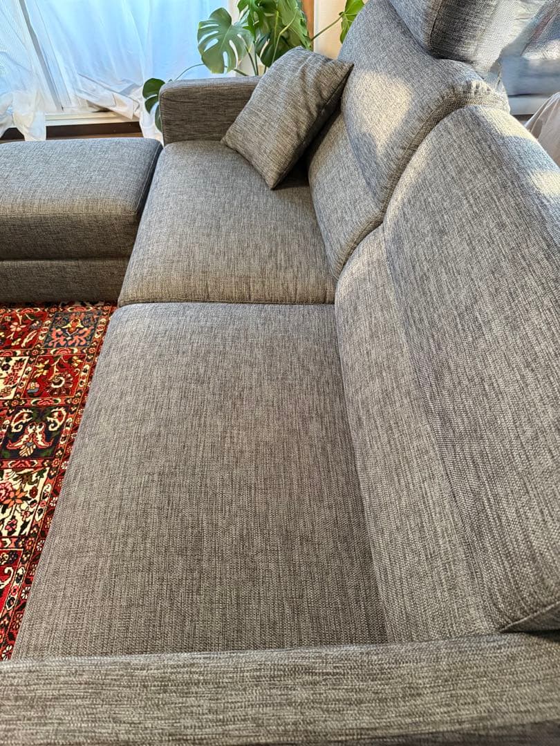 ニトリ　3人掛けソファー、オットマン