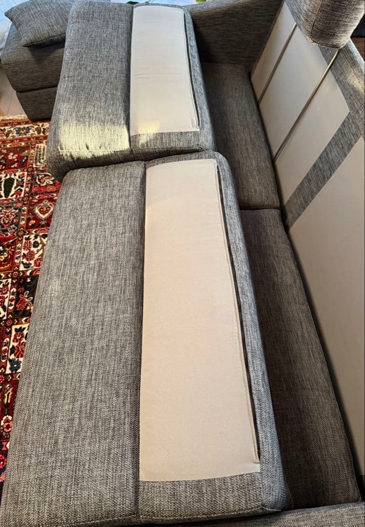 ニトリ　3人掛けソファー、オットマン