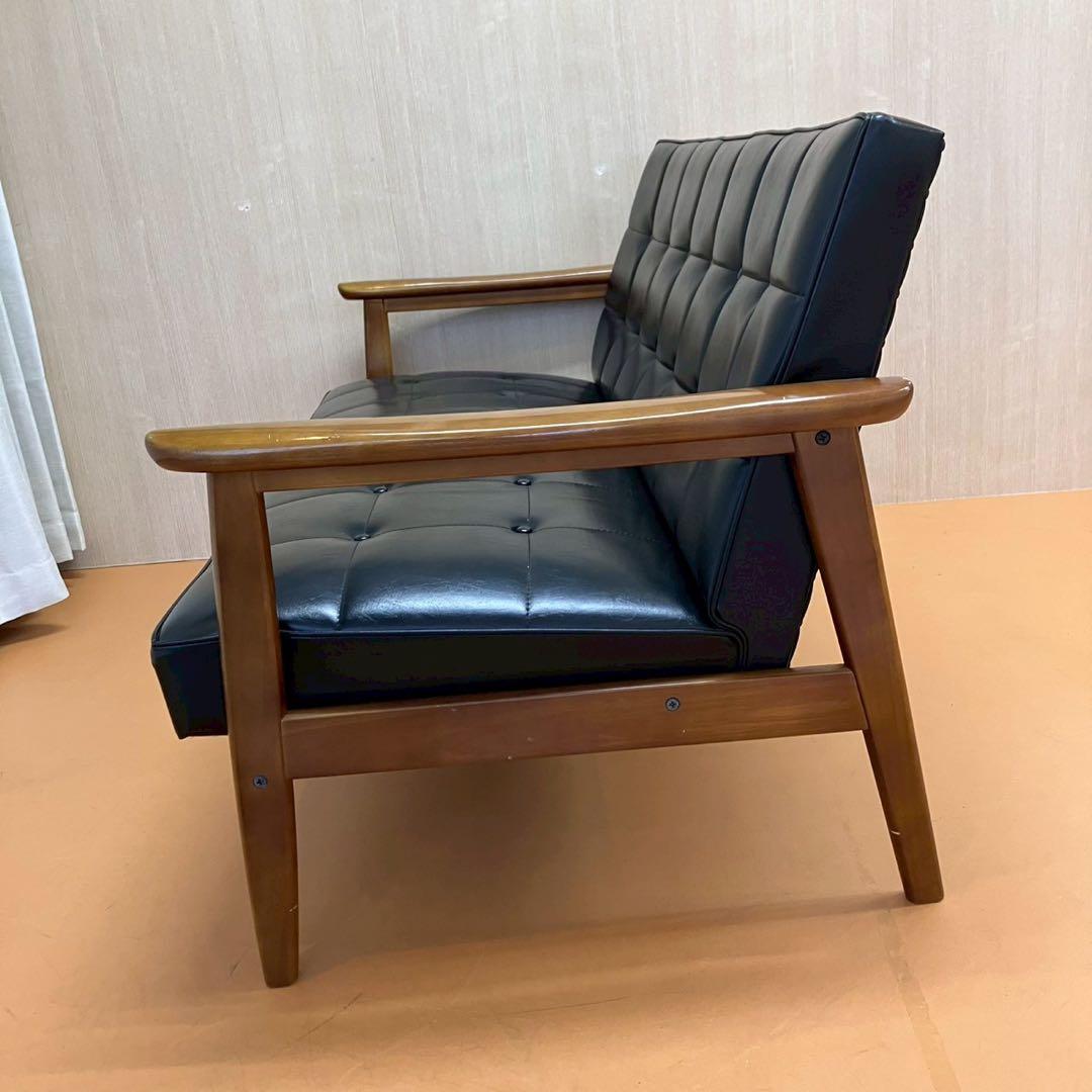 カリモク karimoku 60 Kチェア2シーター　ブラック