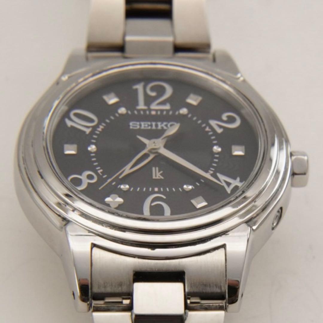 【新品電池•回路検査済】美品　セイコー　ルキア　ソーラー　電波 腕時計