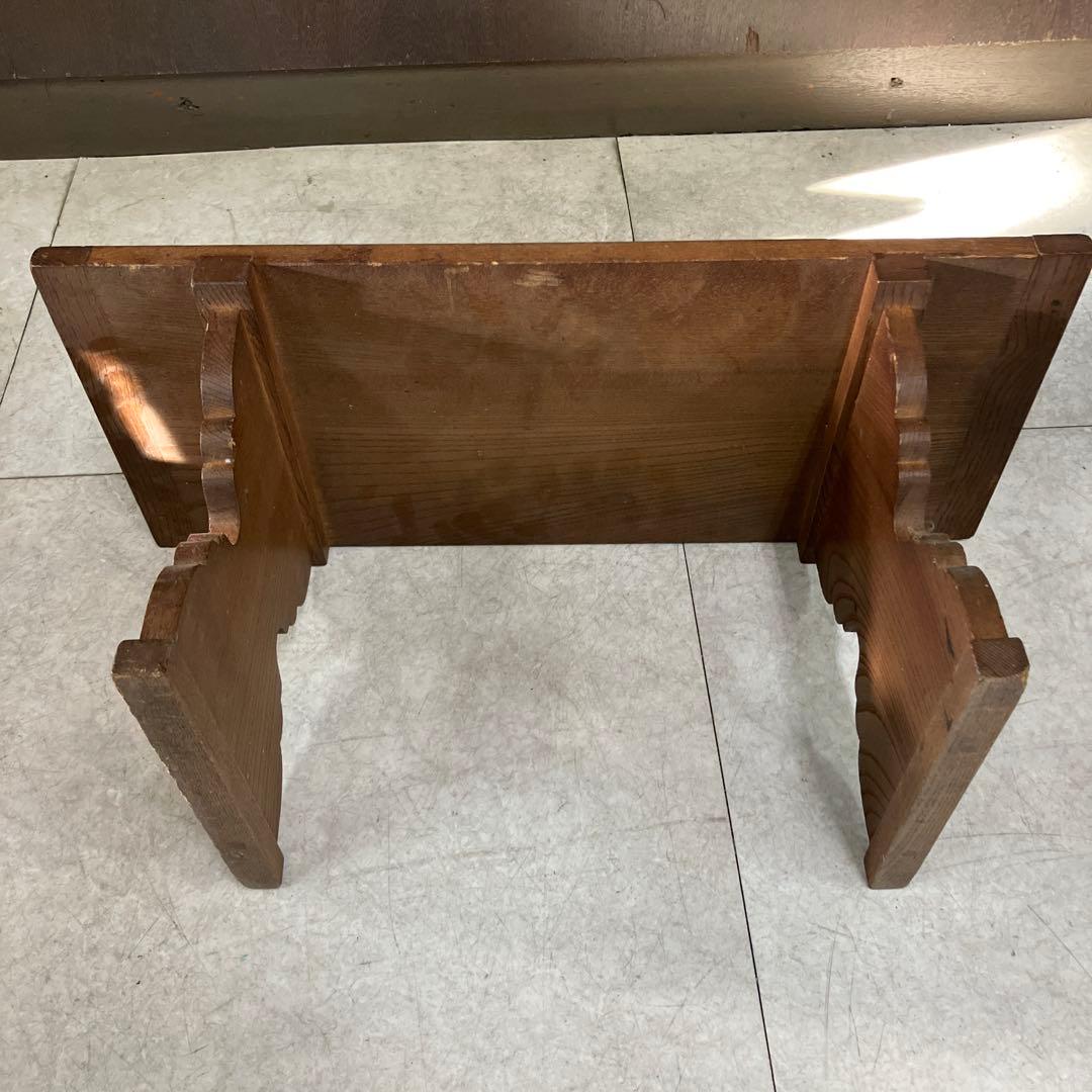 A-壁 昭和レトロ 文机 古家具 飾り台 花台 ローテーブル 無垢材 レトロ