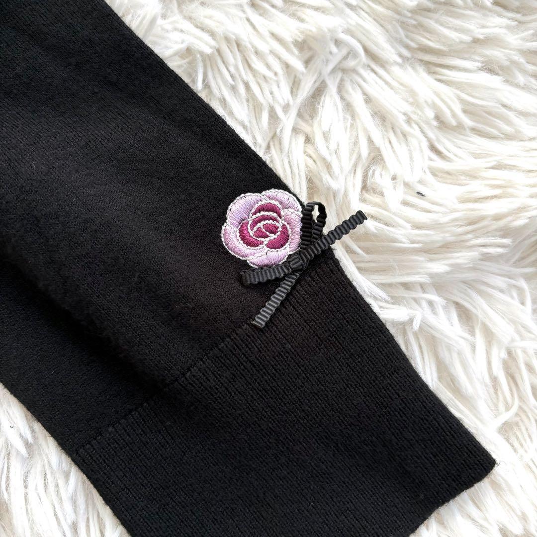 未使用タグ付 Super Beauty 香水瓶 刺繍 セーター 42